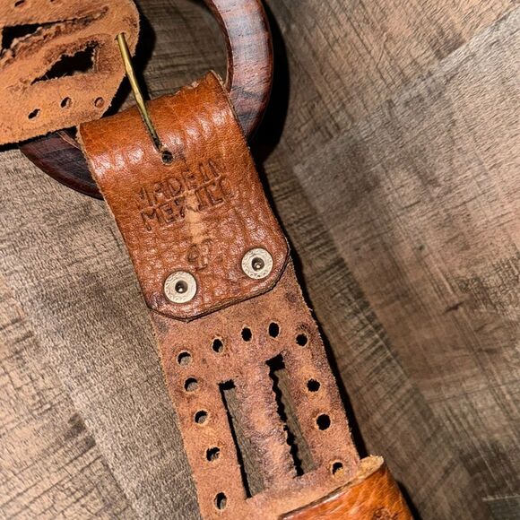Man-made/handcrafted leather belt‎ - Picture 7 of 9